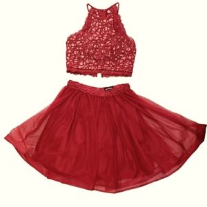 Junior Girl's Two Piece Formal Dress